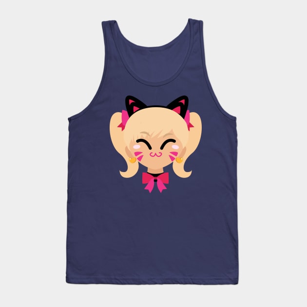 D.Va Cute Cat Skin Tank Top by Alice_Wieckowska